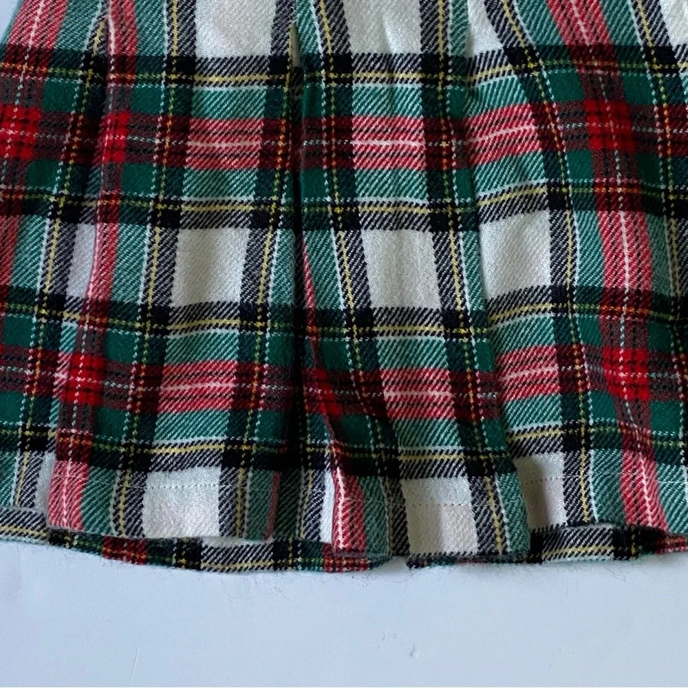 Kilt Style Skirt Size 2T Carter’s Tartan Plaid Pleats Adjustable Waist Red Green